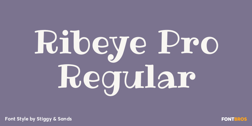 Ribeye Pro Regular Font Poster #1