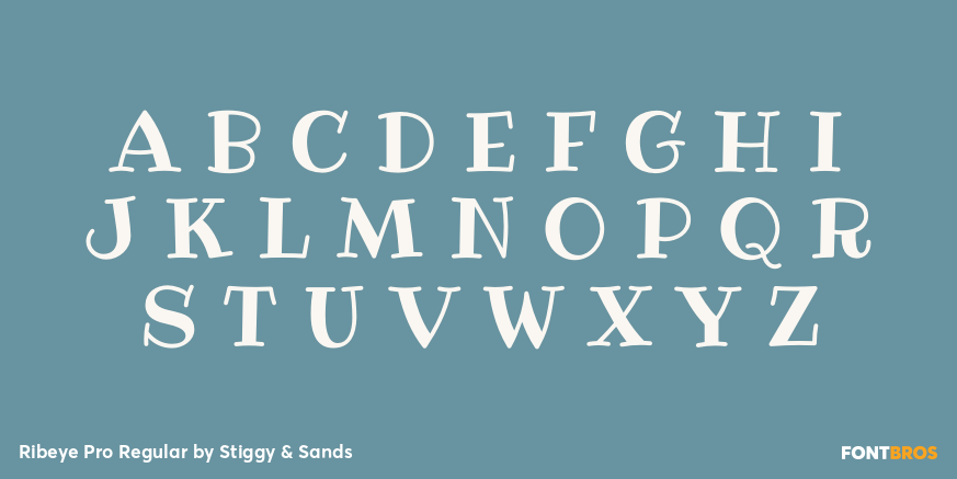 Ribeye Pro Regular Font Poster #2