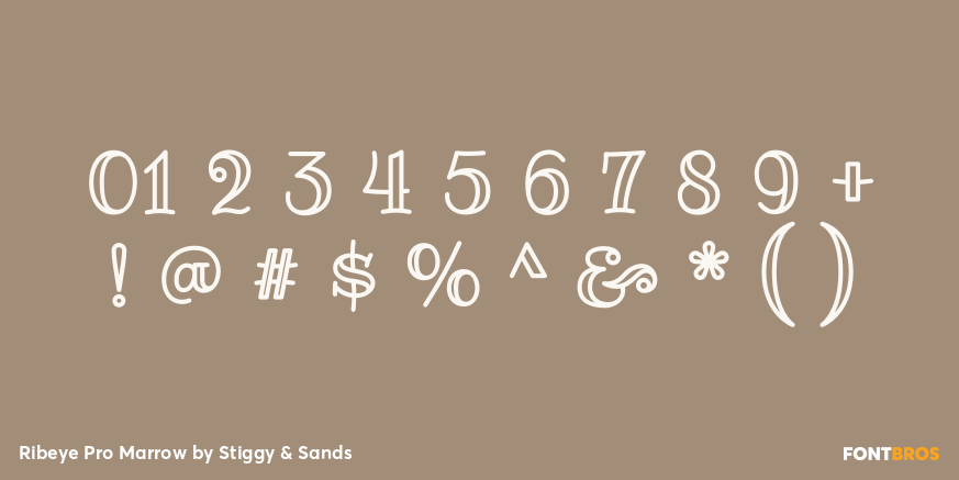 Ribeye Pro Marrow Font Poster #1