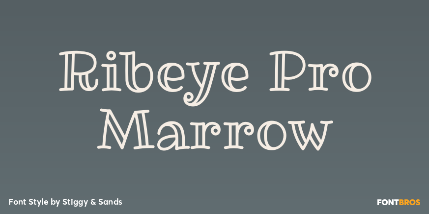 Ribeye Pro Marrow Font Poster #1
