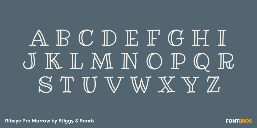 Ribeye Pro Marrow Font Poster #2