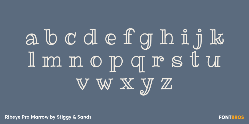 Ribeye Pro Marrow Font Poster #3