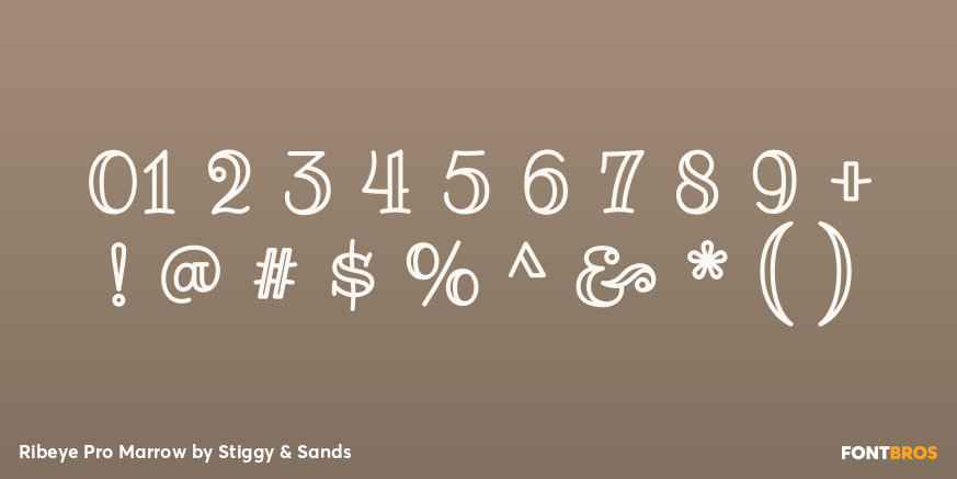 Ribeye Pro Marrow Font Poster #4