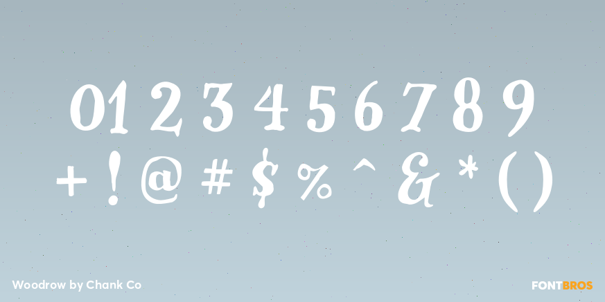 Woodrow Font Poster #1