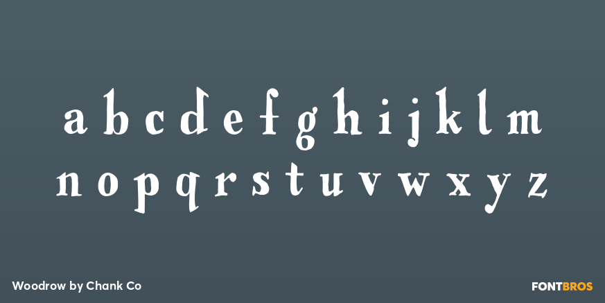 Woodrow Font Poster #3