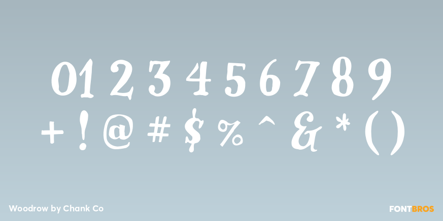 Woodrow Font Poster #4