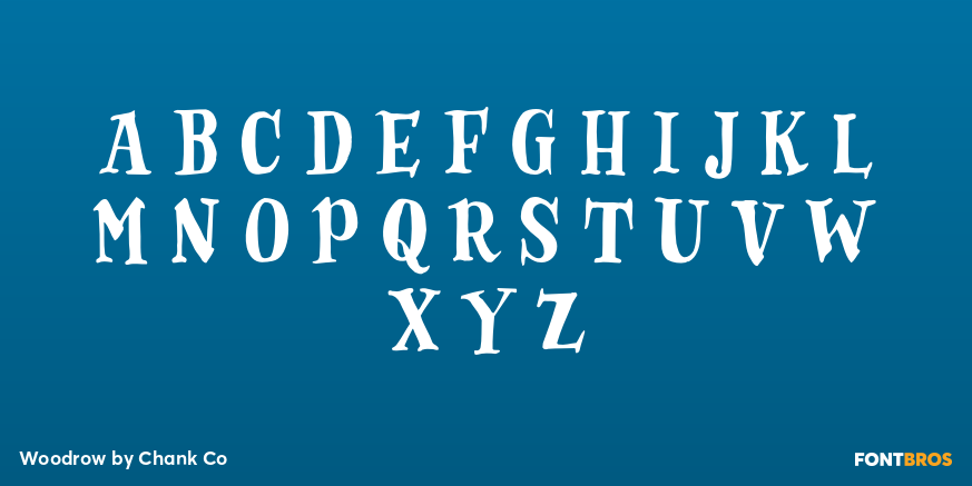 Woodrow Font Poster #1