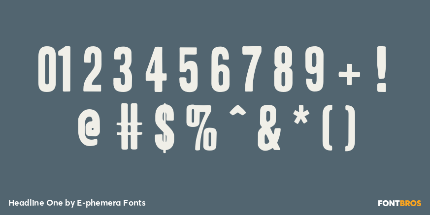 Headline One Font Poster #1