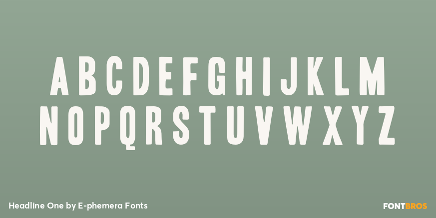 Headline One Font Poster #1