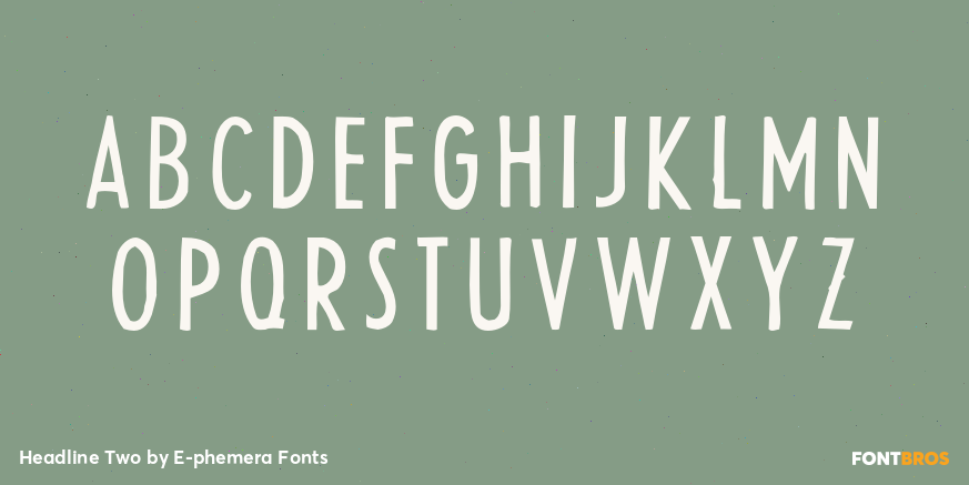 Headline Two Font Poster #2