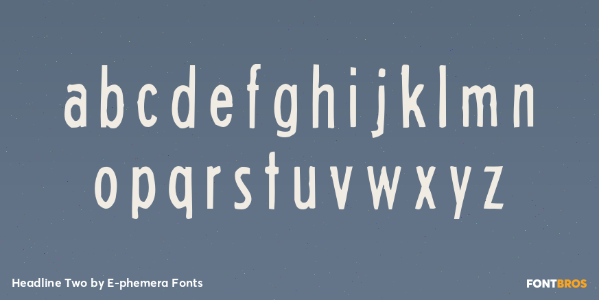 Headline Two Font Poster #3