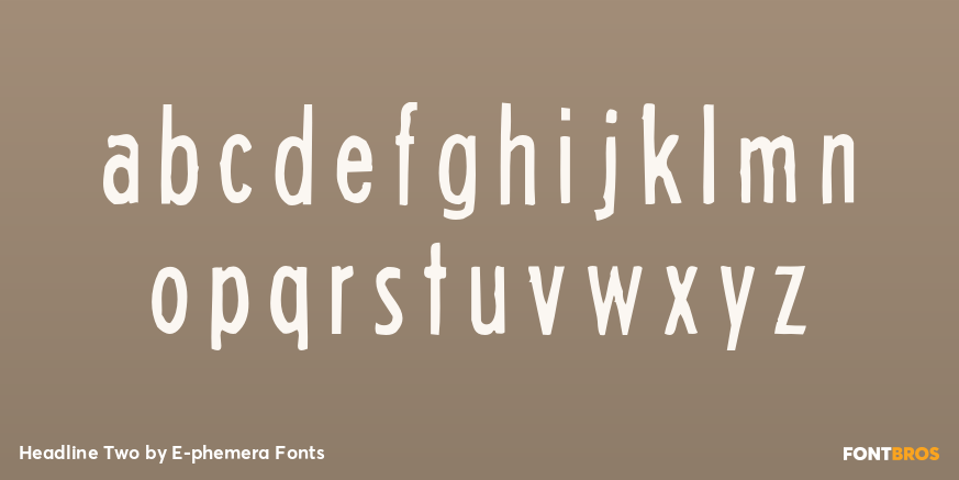 Headline Two Font Poster #1