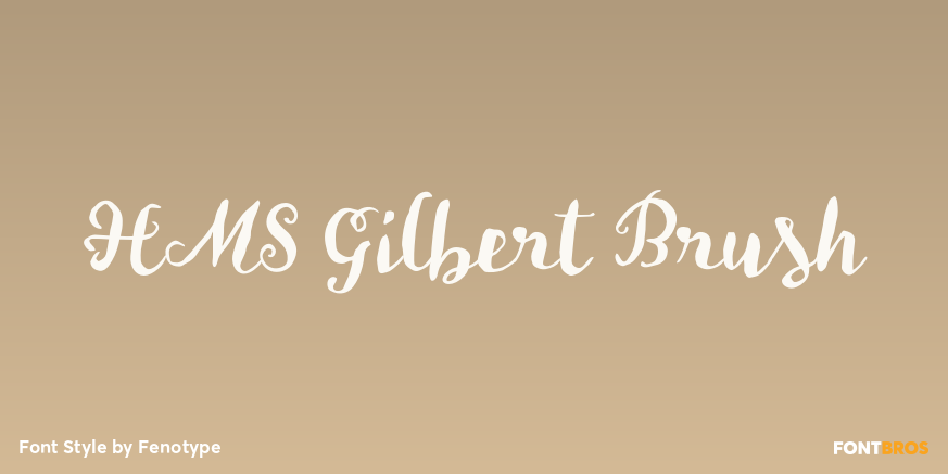 HMS Gilbert Brush Poster