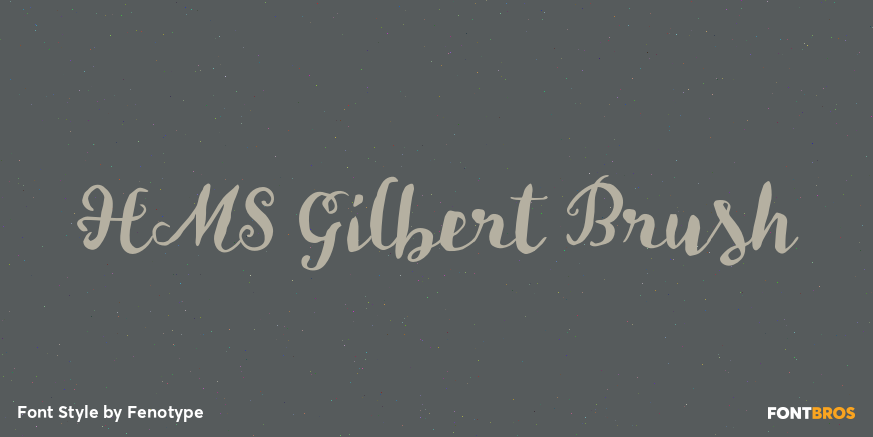 HMS Gilbert Brush Poster