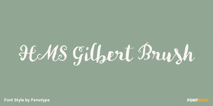 HMS Gilbert Brush Poster