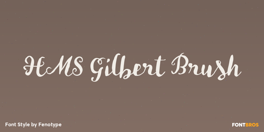 HMS Gilbert Brush Poster