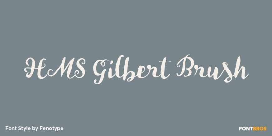 HMS Gilbert Brush Poster