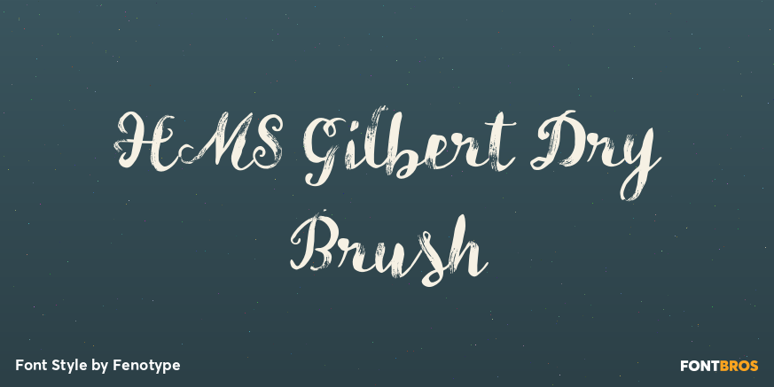 HMS Gilbert Dry Brush Poster