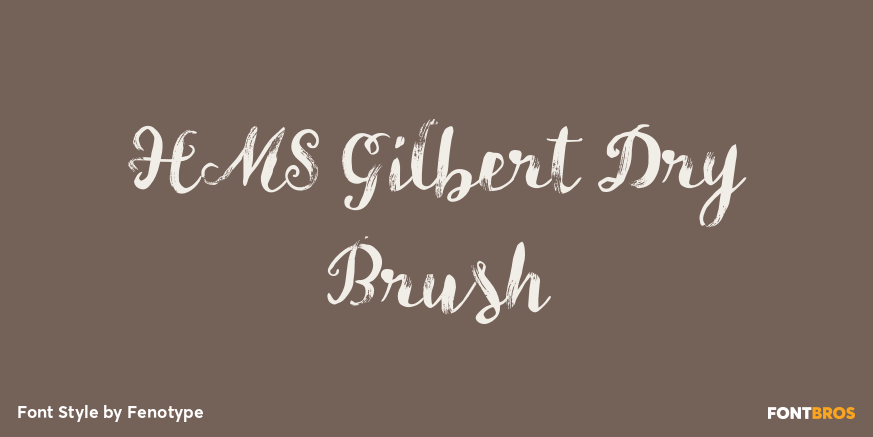 HMS Gilbert Dry Brush Poster