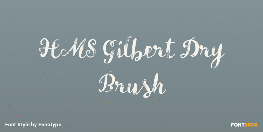 HMS Gilbert Dry Brush Poster