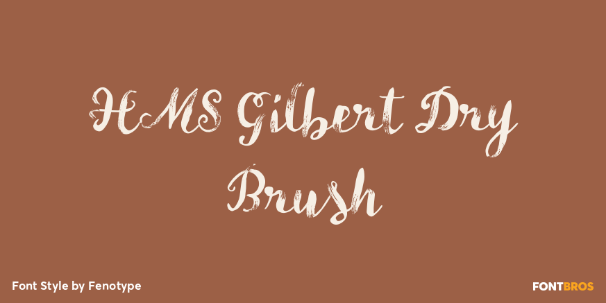 HMS Gilbert Dry Brush Poster