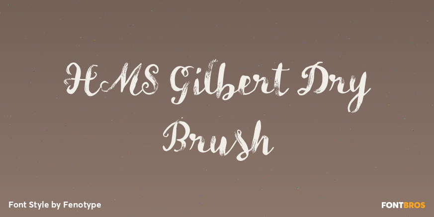 HMS Gilbert Dry Brush Poster