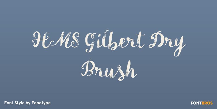 HMS Gilbert Dry Brush Poster