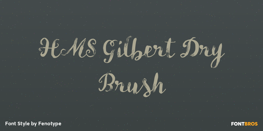 HMS Gilbert Dry Brush Poster