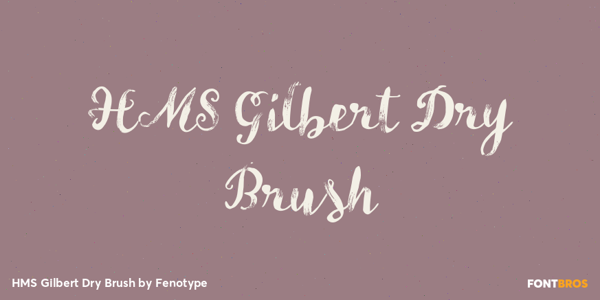 HMS Gilbert Dry Brush Poster