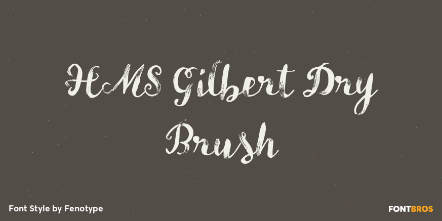 HMS Gilbert Dry Brush Poster