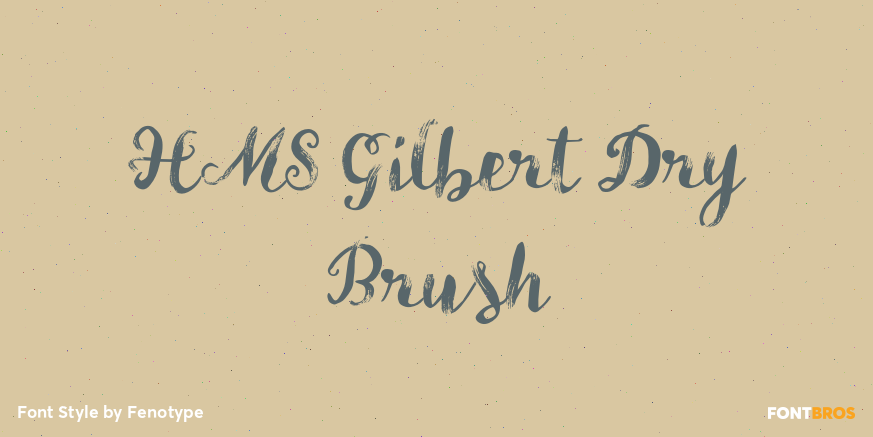 HMS Gilbert Dry Brush Poster