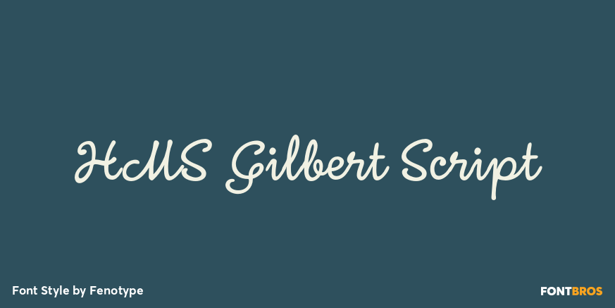 HMS Gilbert Script Poster