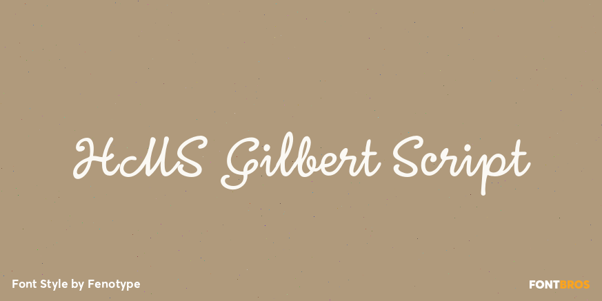 HMS Gilbert Script Poster