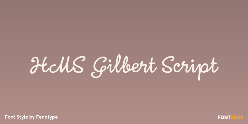 HMS Gilbert Script Poster