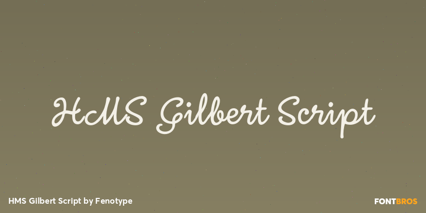 HMS Gilbert Script Poster