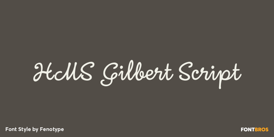 HMS Gilbert Script Poster