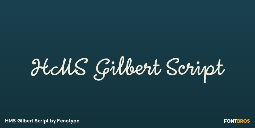 HMS Gilbert Script Poster