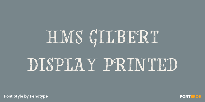 HMS Gilbert Display Printed Poster