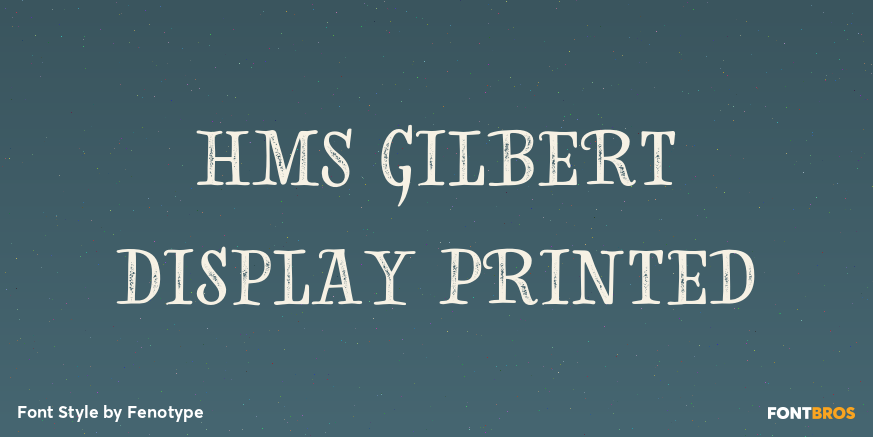 HMS Gilbert Display Printed Poster