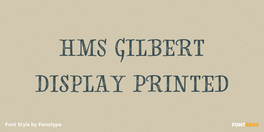 HMS Gilbert Display Printed Poster
