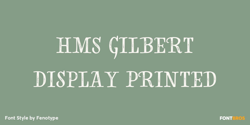 HMS Gilbert Display Printed Poster