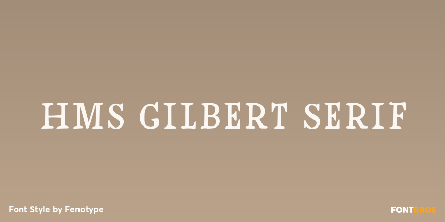HMS Gilbert Serif Poster
