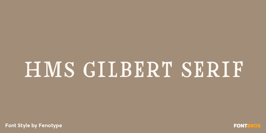 HMS Gilbert Serif Poster