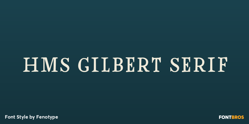 HMS Gilbert Serif Poster