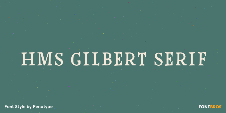 HMS Gilbert Serif Poster