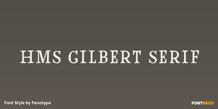 HMS Gilbert Serif Poster