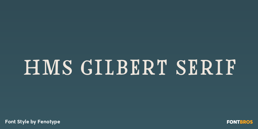 HMS Gilbert Serif Poster