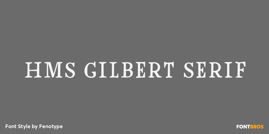 HMS Gilbert Serif Poster