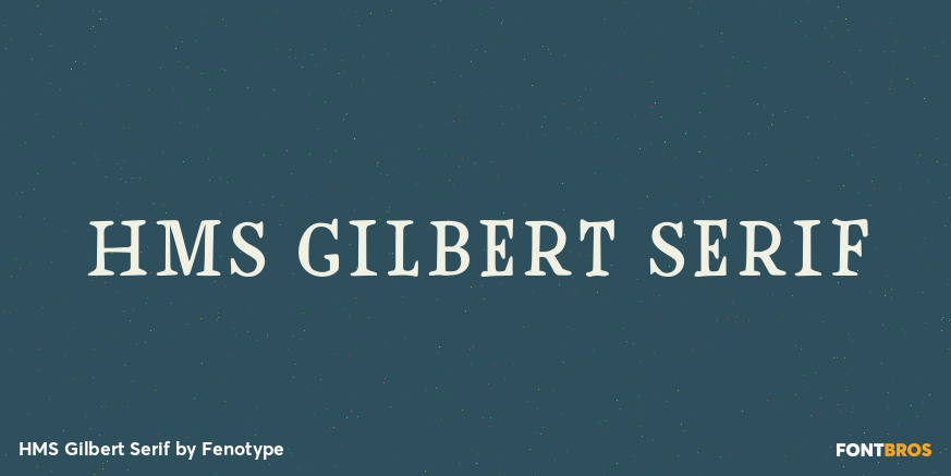 HMS Gilbert Serif Poster