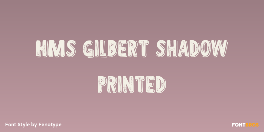 HMS Gilbert Shadow Printed Poster